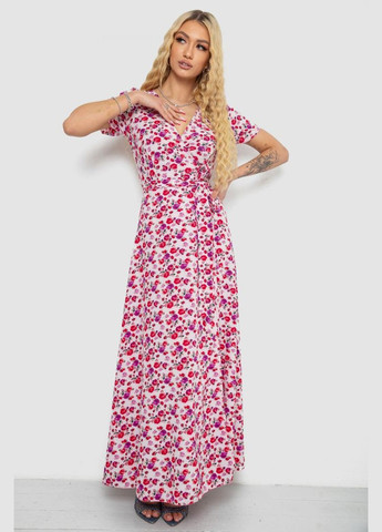 Рожева кежуал сарафан з квітковим принтом Ager