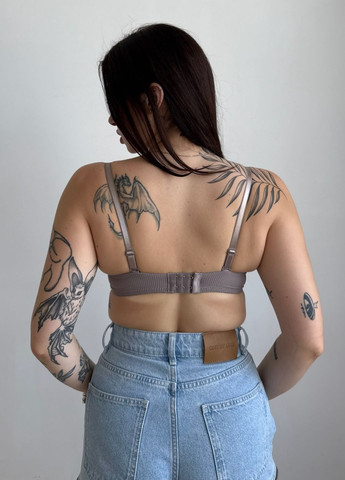 Коричневый бюстгальтер без косточек коллекции «эстетика» VIDCHUY