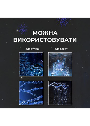 Гирлянда роса на пульте 200 метров на 2000 led светодиодов капля белый провод синяя 2000L200MWBL Garlando (366963607)