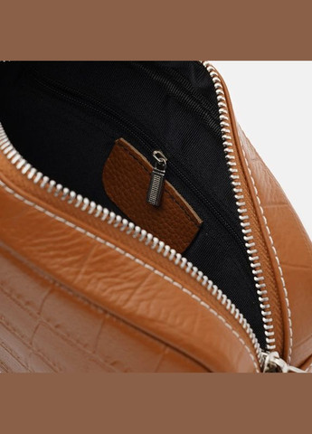 Сумка жіноча шкіряна через плече K1FB-59BR Brown Keizer (302009047)