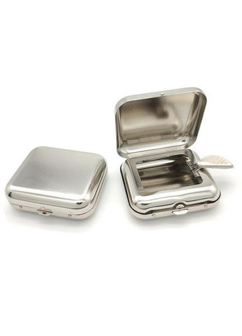 Минипепельница из нержавеющей стали портативная карманная пепельница для сигарет No Brand (306433241)