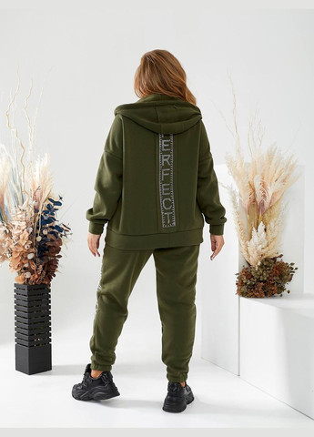 Теплый женский костюм на флисе цвет бордо New Trend (304649711)