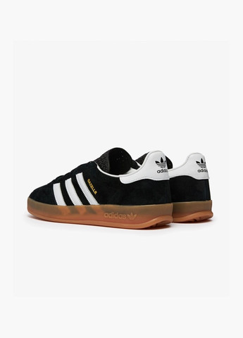 Чорні всесезонні кросівки унісекс gazelle indoor black h06259 adidas