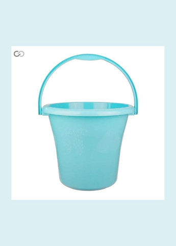 Ведро пластиковое 6 л голубое для дома и хозяйства SoloPlast (340286105)