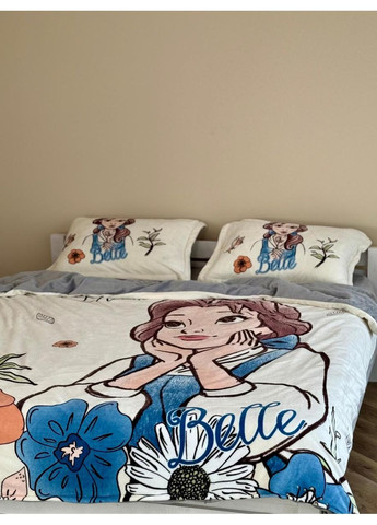 Постельное белье Белла, плюш Евро размер, наволочки 50/70 No Brand (364220658)