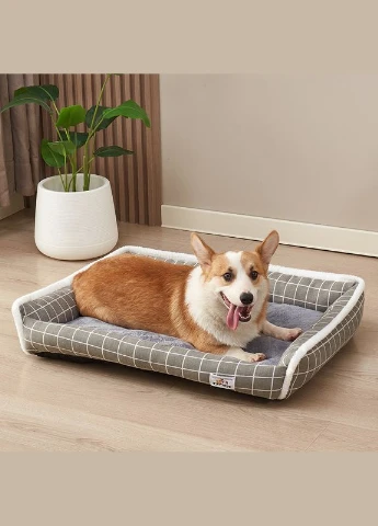 Лежак для котів Pet Style "Клітка" з бавовняним наповнювачем 70х50х14 см No Brand - (323233505)