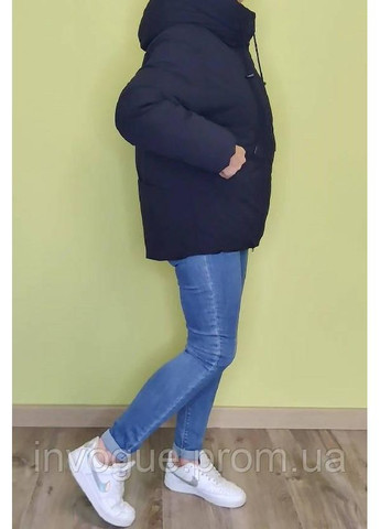 Чорна демісезонна куртка коротка жіноча 3206 Towmy