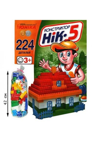Дитячий конструктор НІК-5 70927, 224 великі деталі Юніка (306436022)