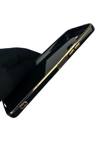 Чохол для C33 з кільцем-підставкою із золотою окантовкою на реалмі с33 чорний gs1 Realme (366228763)