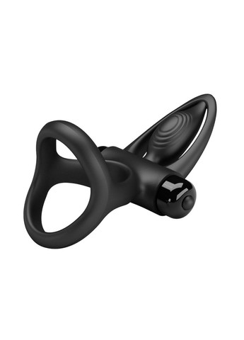 Віброкільце для члена з обхватом яєчок чорне Pretty Love "Vibration Cock Ring" LyBaile (301417010)