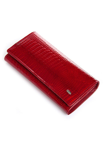 Женский кожаный лаковый кошелек SERGIO TORRETTI FEW1-V red ST (360751400)