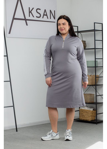 Темно-сіра повсякденний сукня 25.2616 48( ) темно сірий AKSAN