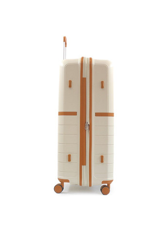 Чемодан большой L полипропилен белый78x52x31+5/131л/4.7кг/Snowbal49403 Snowball (324801909)