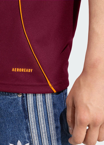 Бордовый демисезонный спортивный лонгслив adidas с логотипом