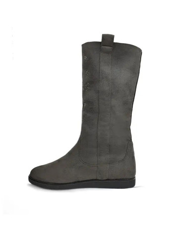 Зимние зимние сапоги женские серые эко замша,, 35 Vallenssia