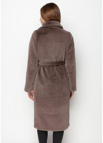 Пальто з Екохутром і Шалевим Коміром 1101M-C Т. беж/ горне ехо SAM Samange (367582221)