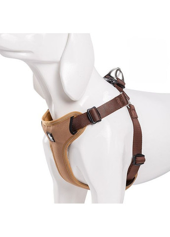 Шлейка для собак TLH5951 светоотражающая с мягкой подкладкой, регулируемая Коричневый, L Truelove (373444082)