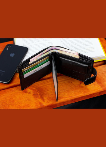 Черное классическое портмоне из натуральной кожи MC-2003-1 Marco Coverna (346529032)