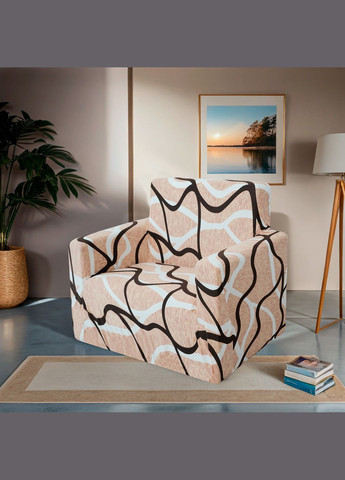 Чехол на кресло трикотажный универсальный 011 Love You (306459433)