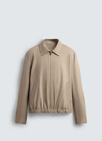 Песочная демисезонная куртка Zara