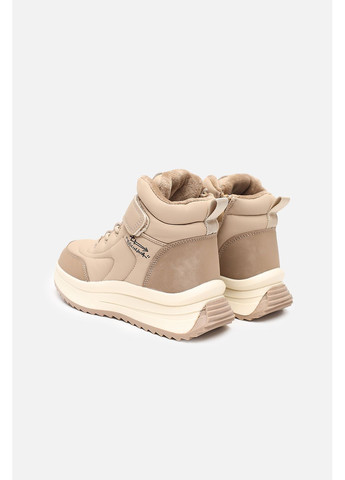 Бежевые осенние ботинки для девочки цвет бежевый cb-00279242 Yuki