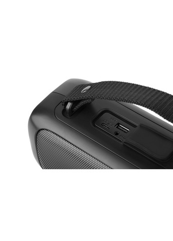 Колонка X-717 Black (8Вт, Bluetooth, USB, AUX, RGB, TWS, Type C, 1500мА*ч) Real-El (333824483)