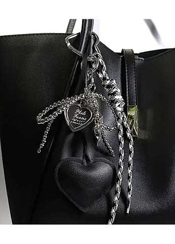 Брелок - підвіска для сумки, ключів, телефону Чорна No Brand (361971483)