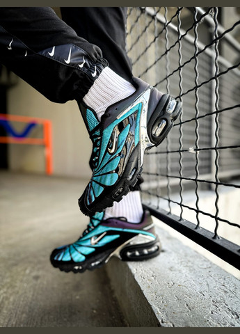 Чорні всесезон кросівки чоловічі nike air max tailwind 5 x skepta black blue | найк аір макс теілвінд чорні сині No Brand