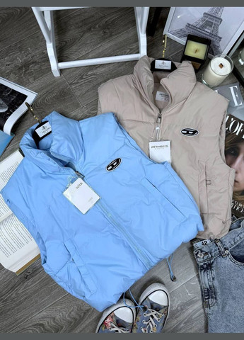 Жилетка вкорочена з кишенями на блискавці,плащівка No Brand (346432434)