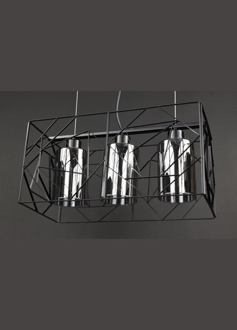 Люстра подвесная LOFT на 3 лампочки 27764 Черный 30-100х25х48 см. Sunnysky (364490825)