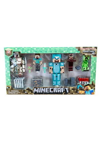 Ігровий набір фігурки Minecraft 12 шт. в коробці No Brand (294182677)