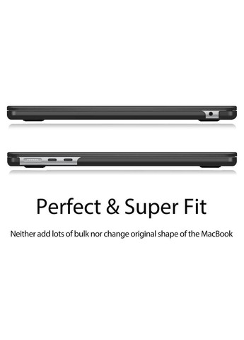 Чохол-накладка для MacBook Air 13,6" чорна M2 2022 A2681 / M3 2024 A3113 / M4 2025 A3240 Hardshell (369511575)