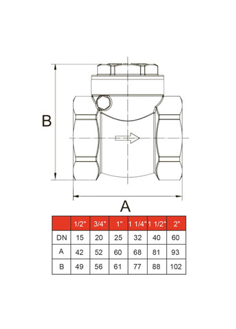 Клапан обратного хода воды 3/4″ хлопушка 130 Solomon (338864349)