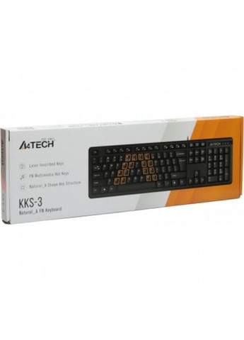 Клавіатура A4Tech kks-3 usb black (275092898)