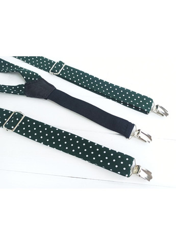 Зеленые подтяжки и бабочка в горошек Major Style (367982934)