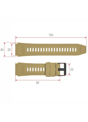 Ремінець для смарт годинника Hunter Khaki Modfit (379279709)