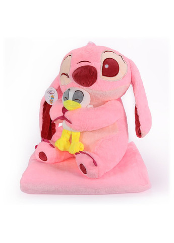 М'яка іграшка-подушка з пледом в середині Стіч з качкою 40см Koloco (371774864)