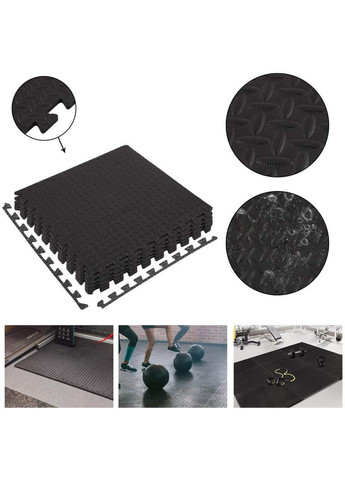 Мат-пазл EVA 60х60х1,9 cm - 6 частей WCG (346534718)