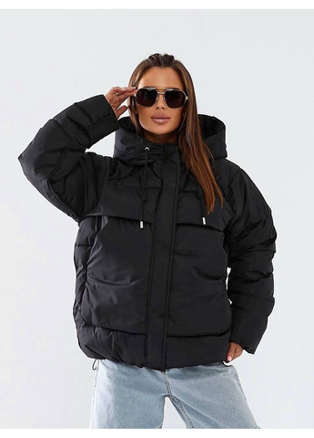 Черная зимняя зимняя куртка Garna