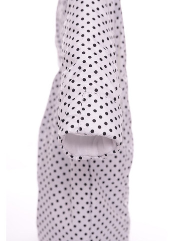 Комбінезон для дівчинки Трансформер на флісі у горошок білий 86 см (36516) BABYKROHA (297200854)