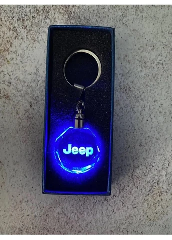 Брелок автомобільний на ключі Джип авто брелок з логотипом Jeep з підсвічуванням (R051072) GF (395439805)