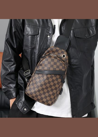 Чоловіча сумка бананка слінг Сірий No Brand (301212277)