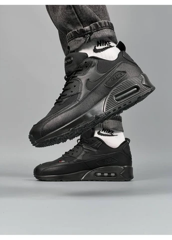 КРОСІВКИ ЖІНОЧІ NIKE AIR MAX 90 BLACK 2 НАЙК АІР МАКС 90 ЧОРНІ No Brand чорні демісезони (391958466)