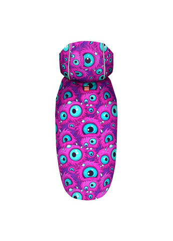 Дощовик-накидка з капюшоном для собак WAUDOG Clothes, малюнок "Око монстра", M, А 40-43 см, B 52-62 см, С 33-42 см Collar (362580088)