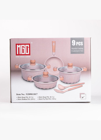 Набір посуду 6 предметів з антипригарним покриттям 1,9/3/3,2/5,3 л, кавовий MGC (322855530)