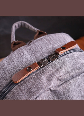 Рюкзак мужской из текстиля 22240 Серый Vintage (301871514)