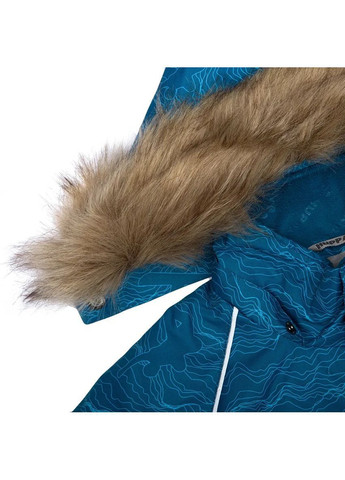 Біла дитячий зимовий комплект winter, куртка та напівкомбінезон, р.110, бірюзово-зелений з принтом/бірюзово-зелений (41480030- Huppa 41480030-12466-110