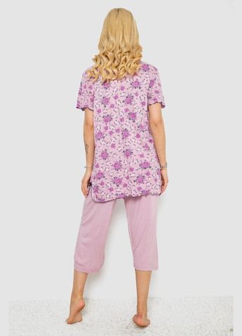 Сиреневая пижама женская с принтом, 243r6971 Andi
