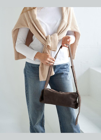 Жіноча сумка з регульованим плечовим ременем на блискавці сіра «Мей» WeLassie (307286859)