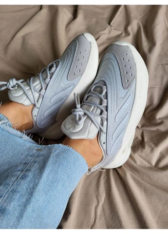 Сірі літні кросівки adidas ozelia grey beige адідас озелія сірі No Brand